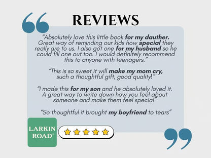 ❤️Just A Few Things I Love About You (With All My Heart) Fill In The Blank Gift Book📚