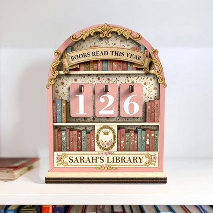 Personalized Books Read This Year Counter Book Lovers Gifts