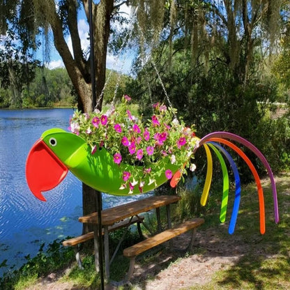 🔥Bright Colorful Bird Hanging Planter Yard Decor