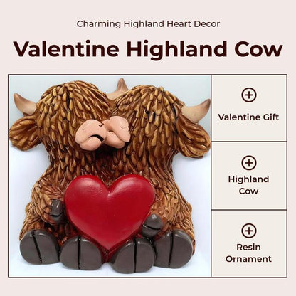 Highland Cow Cute Cow Design Valentine's Gift for Couples