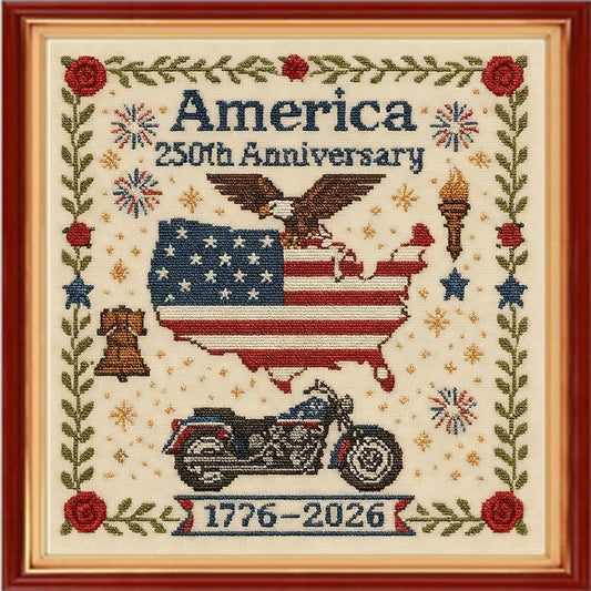 Independence Day 1776 - 2026 Cross Stitch Diy Kit🧵