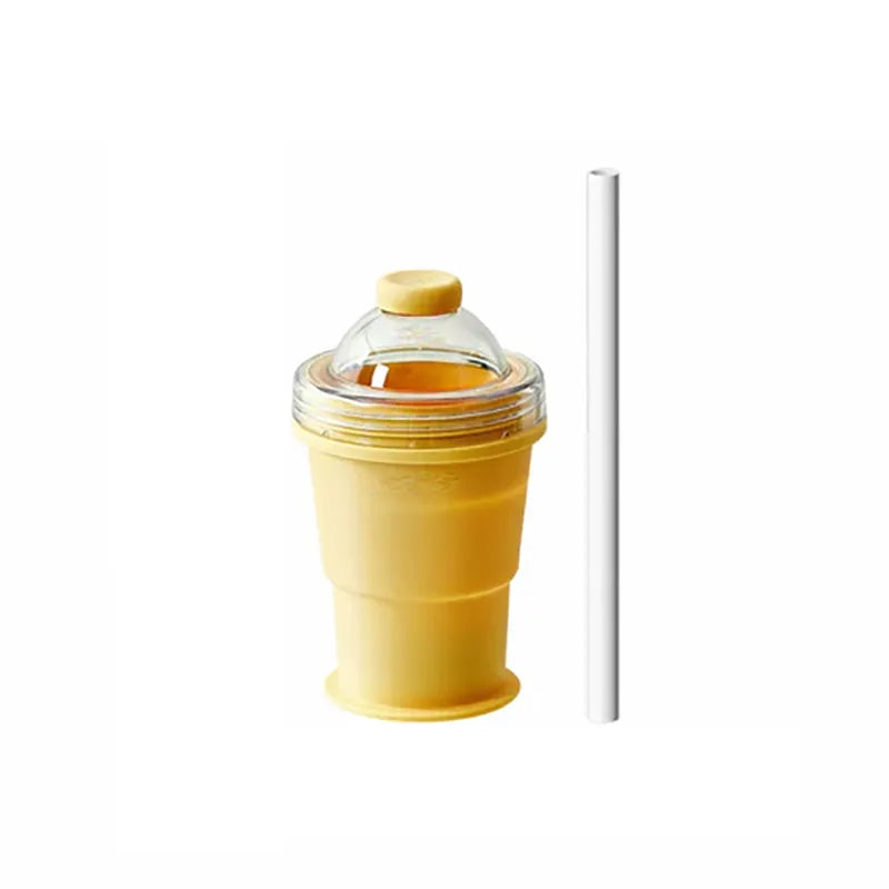 🧊Collapsible Ice Maker Cup with Lid & Straw
