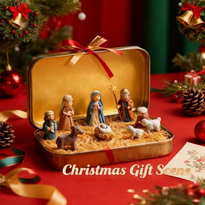 🎁Mini Christmas Nativity Box
