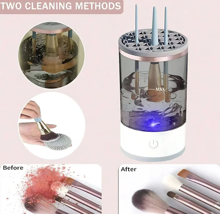 🌟3-in-1 Electric Makeup Brush Cleaner