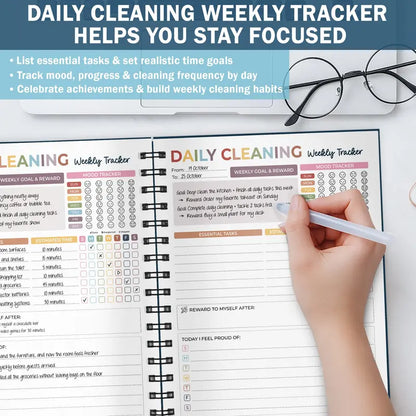 📅2026 version ADHD Cleaning Planner for Adults and Teens,Stress-Free Housework!