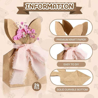🐰Boho Bow Goodie Bags for Egg Hunts
