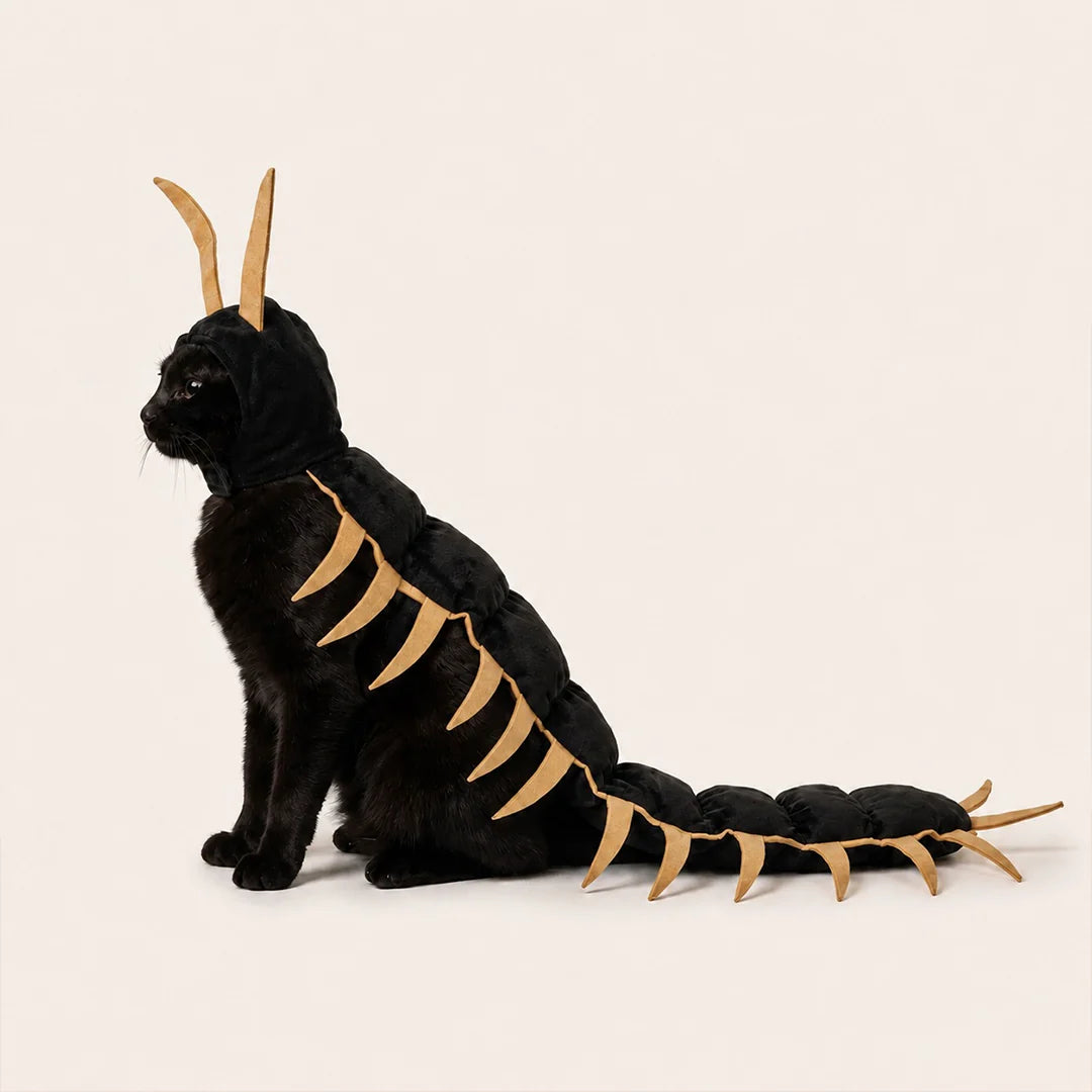 Centipede Plush Halloween Costumes for Cats