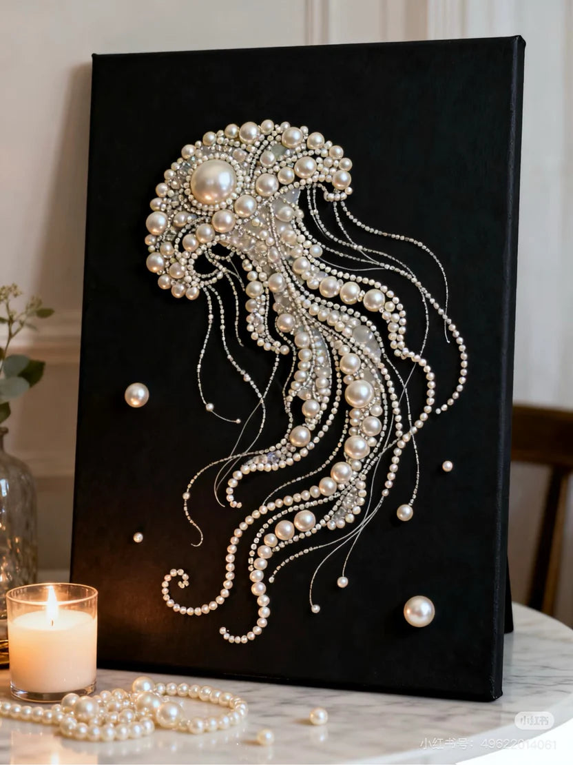 ✨DIY Beaded Art Kit - 🪼JellyFish Pearl Painting