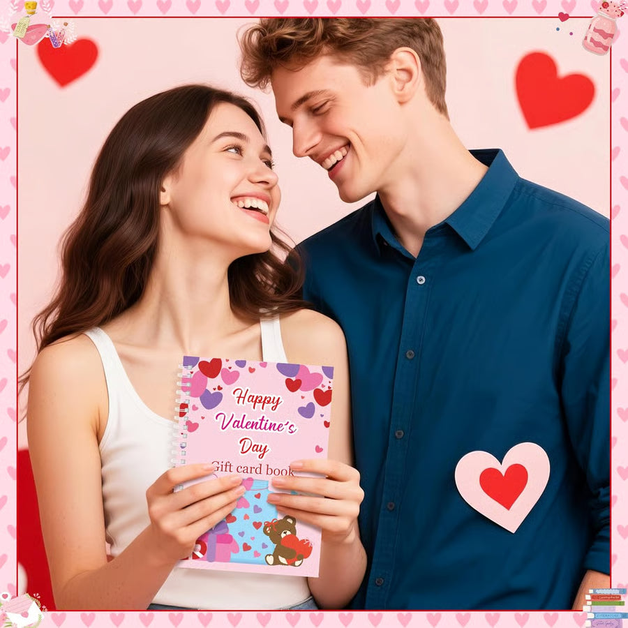 🎉Hаppy Valentine's Day Gift Card Book - Hardcover📚