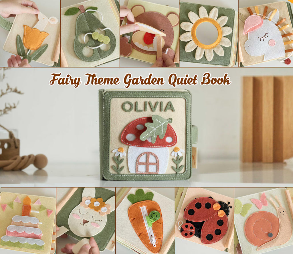 Handmade Felt Quiet Book  For Baby
