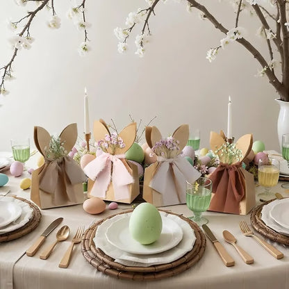 🐰Boho Bow Goodie Bags for Egg Hunts