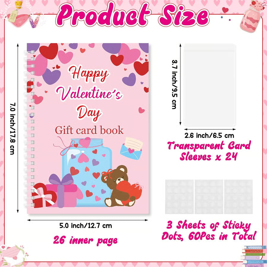 🎉Hаppy Valentine's Day Gift Card Book - Hardcover📚
