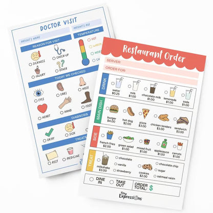 🥳 Pretend Play Notepads | 2-Pack | 50 Pages Each ✨