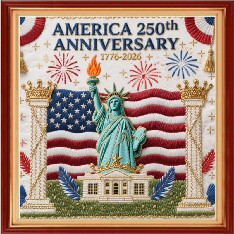 Independence Day 1776 - 2026 Cross Stitch Diy Kit🧵