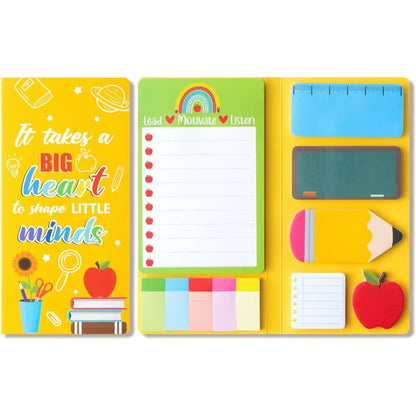 📝 "Teaching with Heart" Teacher's Sticky Notes – well-organized and inspiring, the perfect gift for teachers! ❤️🍎