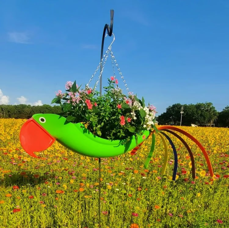 🔥Bright Colorful Bird Hanging Planter Yard Decor