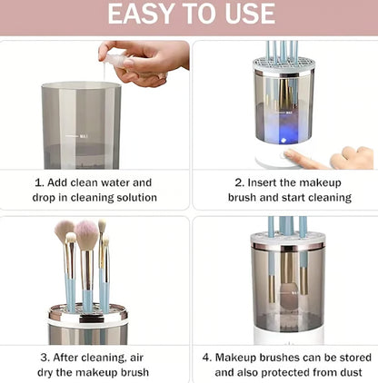 🌟3-in-1 Electric Makeup Brush Cleaner