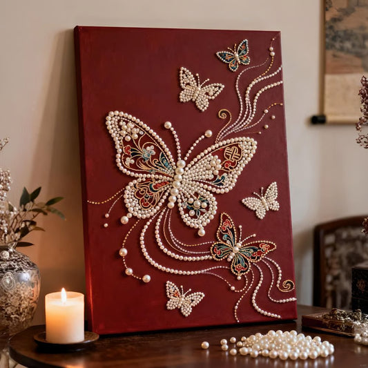 ✨DIY Beaded Art Kit -🦋 Butterfly Pearl Painting