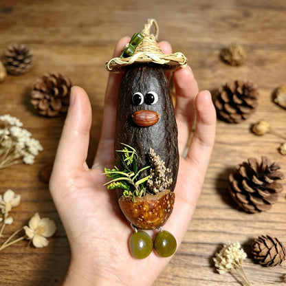 Creative Plant Nut Shell Pendant DIY Kit Handmade Craft Gift