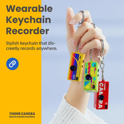 Creative Mini Portable Thumb Pocket Keychain Digital Camera with Flash