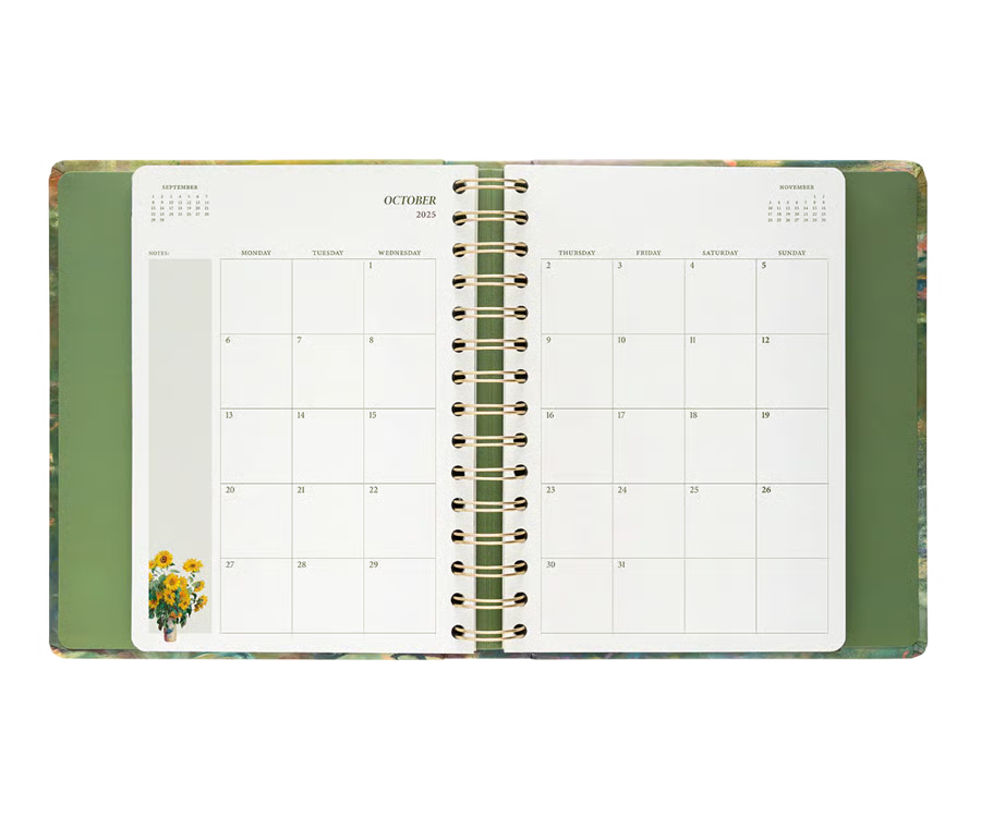 📚Water Lily Art Diary 2026 Week To View - Monet Diary (✨Hardcover)