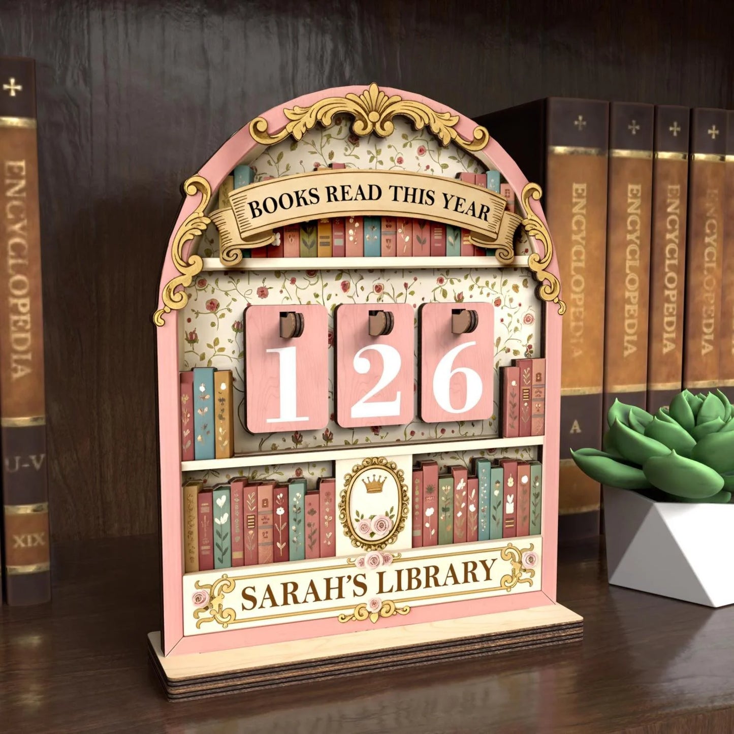 Personalized Books Read This Year Counter Book Lovers Gifts
