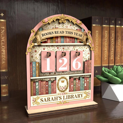 Personalized Books Read This Year Counter Book Lovers Gifts