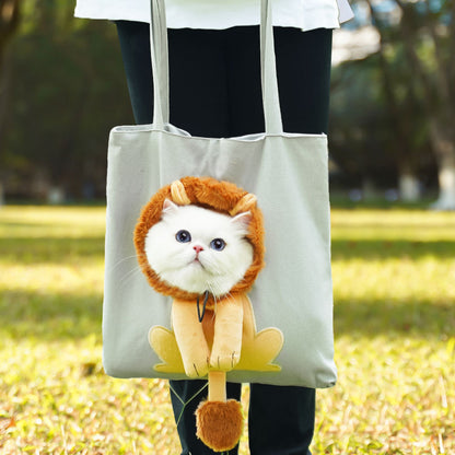 Cute Cartoon Costume Pet Carrier Tote Bag