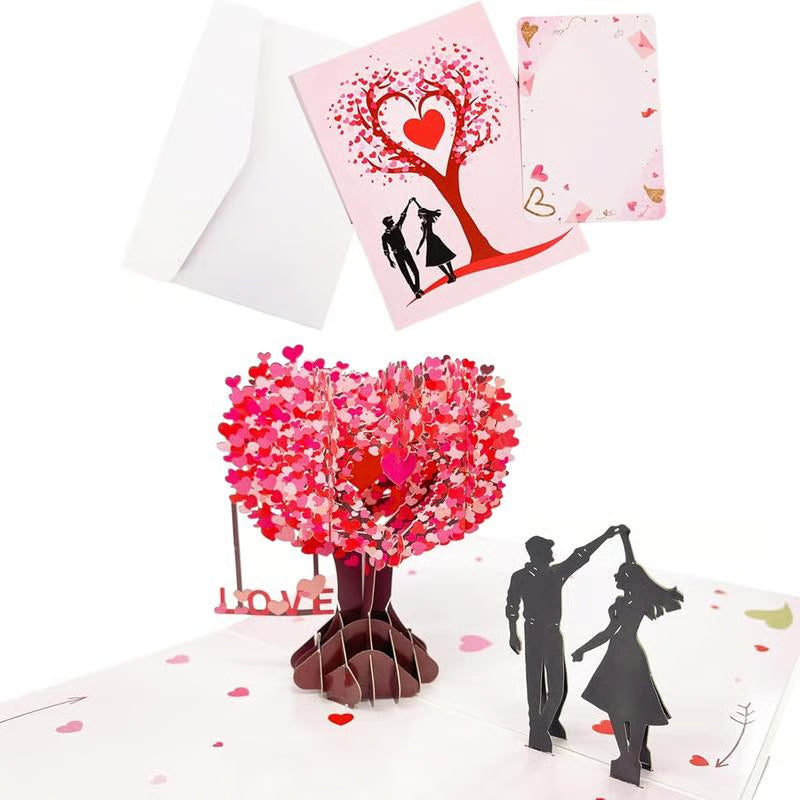 💞3D Pop-Up Anniversary & Valentine's Day Card