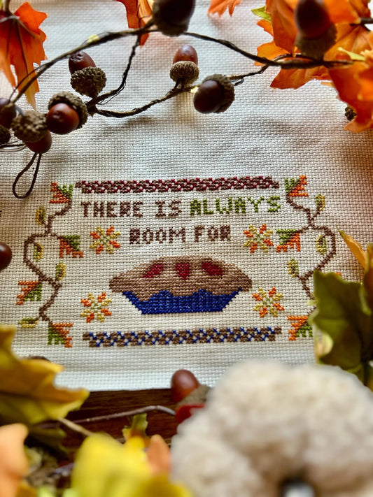 "Room for Pie" Cross Stitch DIY Kit