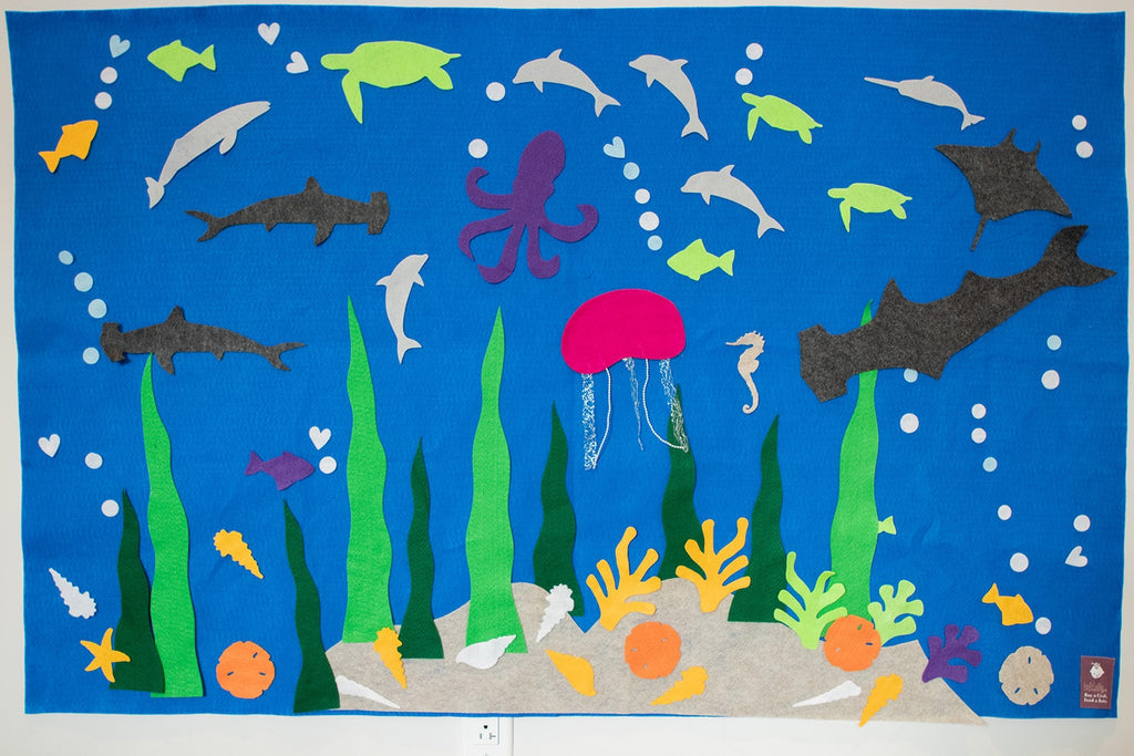 🌊Ocean Felt Wall for Kids,Montessori Educational Gift